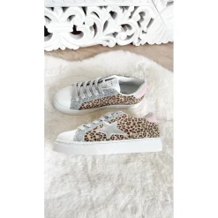 BASKETS GLITTER LEOPARD