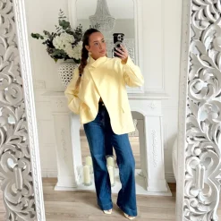 BLAZER ASYMETRIQUE JAUNE