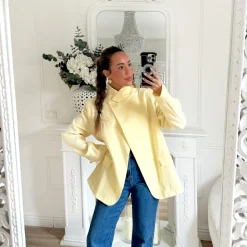 BLAZER ASYMETRIQUE JAUNE