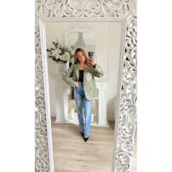 BLAZER KAKI MOTIFS ELINE