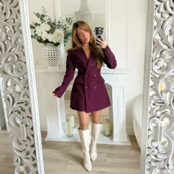 BLAZER ROBE PRUNE LYNA