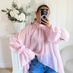 BLOUSE À NOUER DANS LE DOS PINK