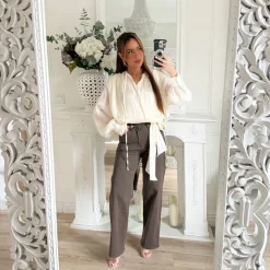 BLOUSE BEIGE IRISÉE