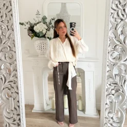 BLOUSE BEIGE IRISÉE