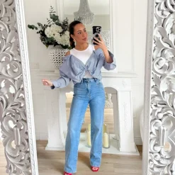 BLOUSE EFFET CHEMISE TOP