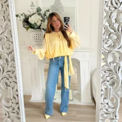 BLOUSE IRISÉE JAUNE SOLEIL