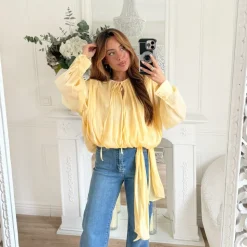 BLOUSE IRISÉE JAUNE SOLEIL