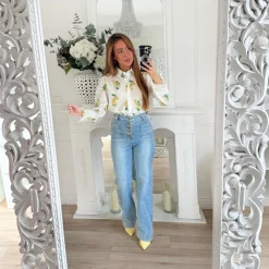 CHEMISE BLANCHE MOTIFS CITRONS