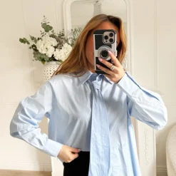 CHEMISE BLEUE CRAVATE