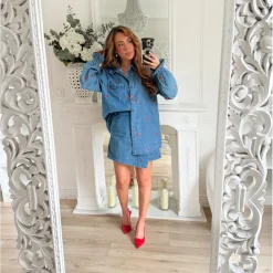 CHEMISE EN JEAN FRAISES