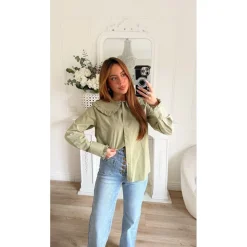 CHEMISE KAKI COL CLAUDINE GAÉTANE