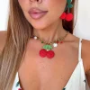 COLLIER FANTAISIE CERISES