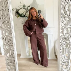 ENSEMBLE VESTE ET PANTALON CHOCO EN JEAN