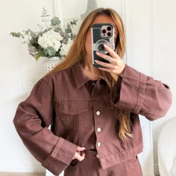 ENSEMBLE VESTE ET PANTALON CHOCO EN JEAN