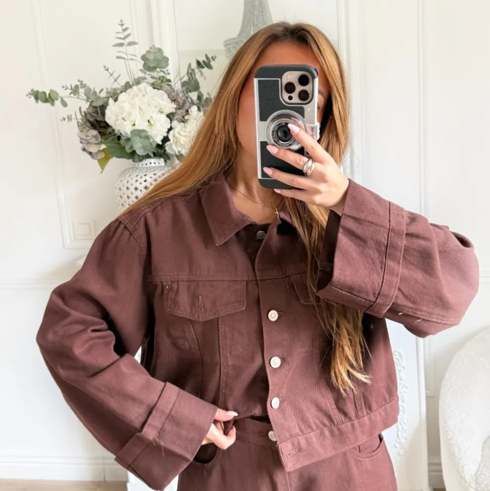 ENSEMBLE VESTE ET PANTALON CHOCO EN JEAN