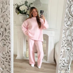 ENSEMBLE COCOONING PULL PANTALON PINK