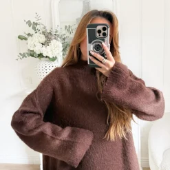 ENSEMBLE PULL ET JUPE CHOCO NINE