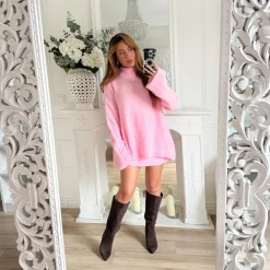 ENSEMBLE PULL ET JUPE PINK NINE