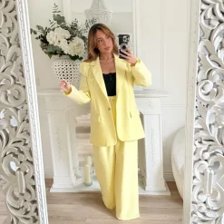 ENSEMBLE SMOKING JAUNE