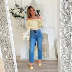 ESCARPINS JAUNE PASTEL