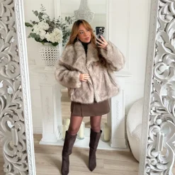 FOURRURE TAUPE LUCIE