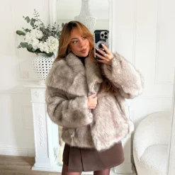 FOURRURE TAUPE LUCIE