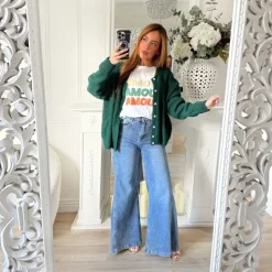 GILET EMERAUDE BOUTONS