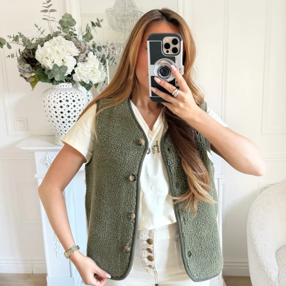 GILET SANS MANCHE MOUMOUTE KAKI