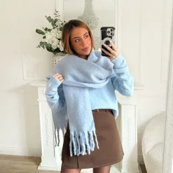 ÉHARPE BLEU CIEL DANIELLE