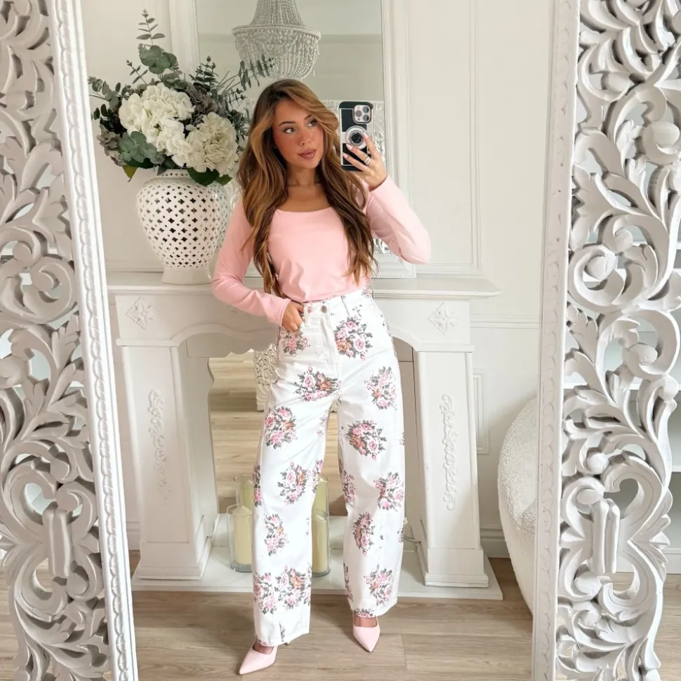 JEAN BALLON BLANC FLEURI