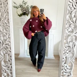 JEAN COUPE BALLON BLACK