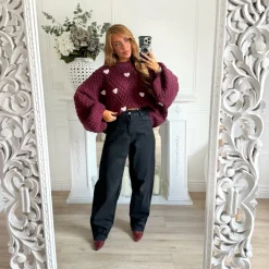 JEAN COUPE BALLON BLACK