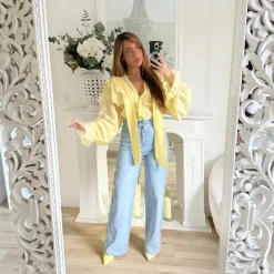 JEAN COUPE DROITE ZIGZAG