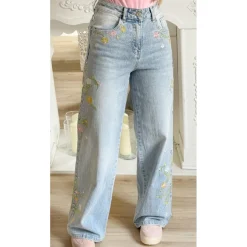 JEAN DÉTAILS FLEURS COUPE BARREL JESS