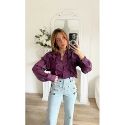 JEAN FLEURS EN RELIEF JUDITH COUPE DROITE