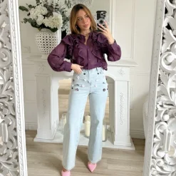 JEAN FLEURS EN RELIEF JUDITH COUPE DROITE