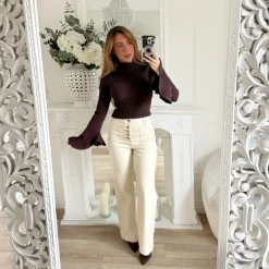 JEAN PAT DEPH BEIGE BOUTONS