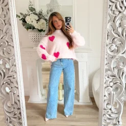 JEAN WIDE LEG FLARE CLAIR