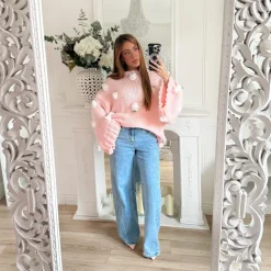 JEAN WIDE LEG FLARE CLAIR