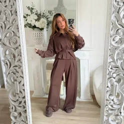 JOGGER AMPLE CHOCO LÉONCE
