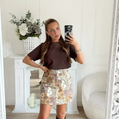 JUPE EN JEAN ESPRIT BANDANA