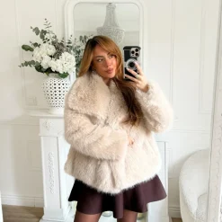 JUPE PEPLUM MAILLE CHOCO LOUISON