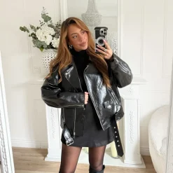 JUPE SHORT SUÉDINE BLACK AMÉLIE