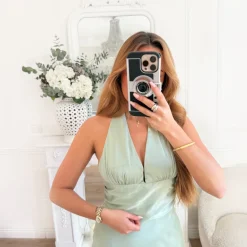 LONGUE ROBE DOS NU AQUA