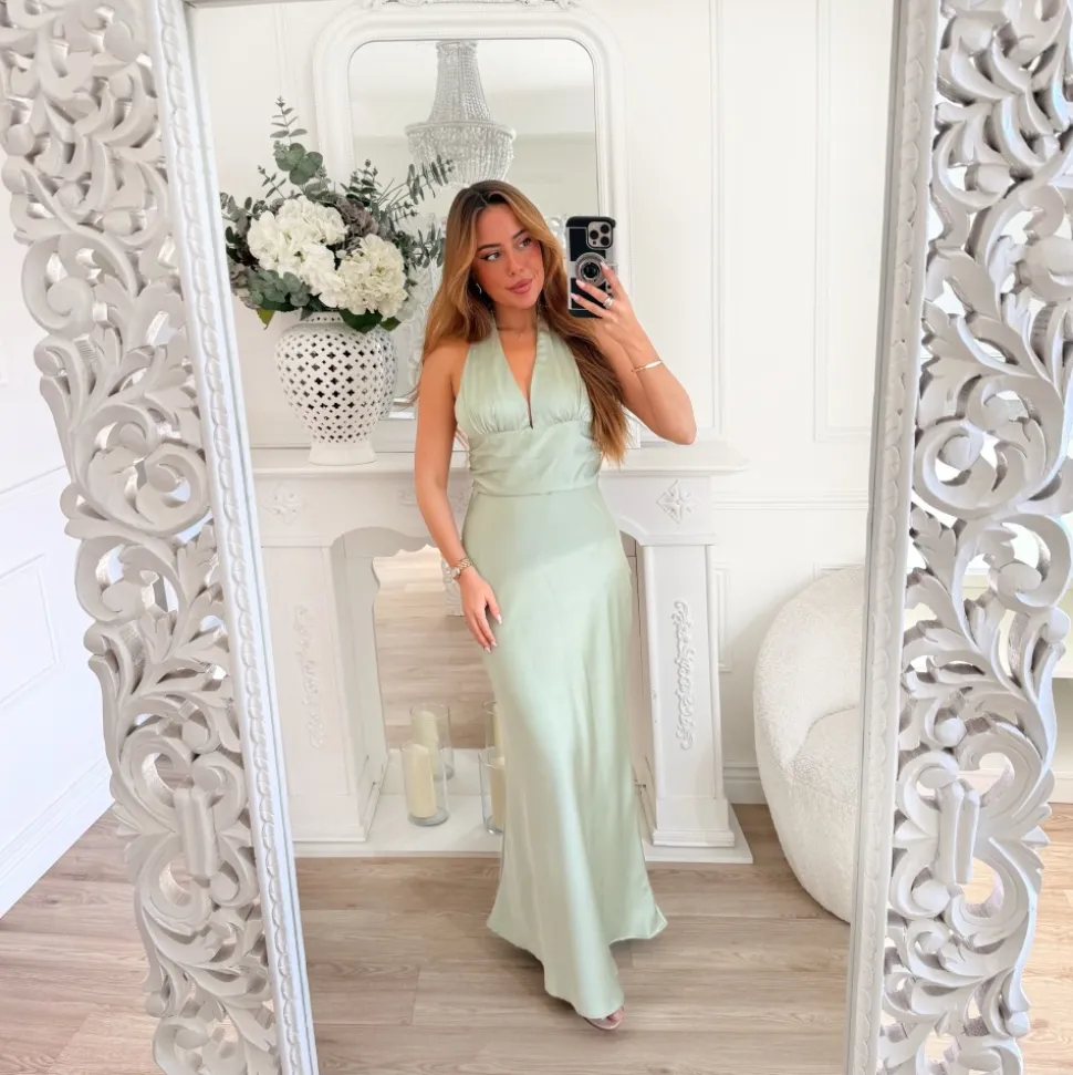 LONGUE ROBE DOS NU AQUA