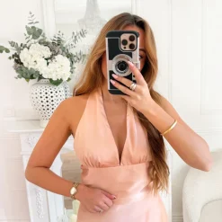 LONGUE ROBE DOS NU CORAIL