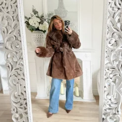 MANTEAU FOURRURE CHOCO LALY