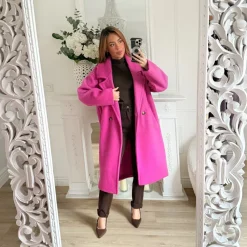 MANTEAU OVERSIZE FUSHIA CASSIOPÉE