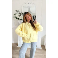 MAXI GILET JAUNE BEURRE JOYCE