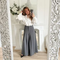 PALAZZO GRIS CHINÉ FLORIANE